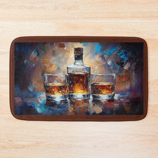 Item preview, Savor the Moment - Whiskey and Elegance in an Abstract Swirl of Color Abstract Digital AI Art designed and sold by OlfactoART Studio.