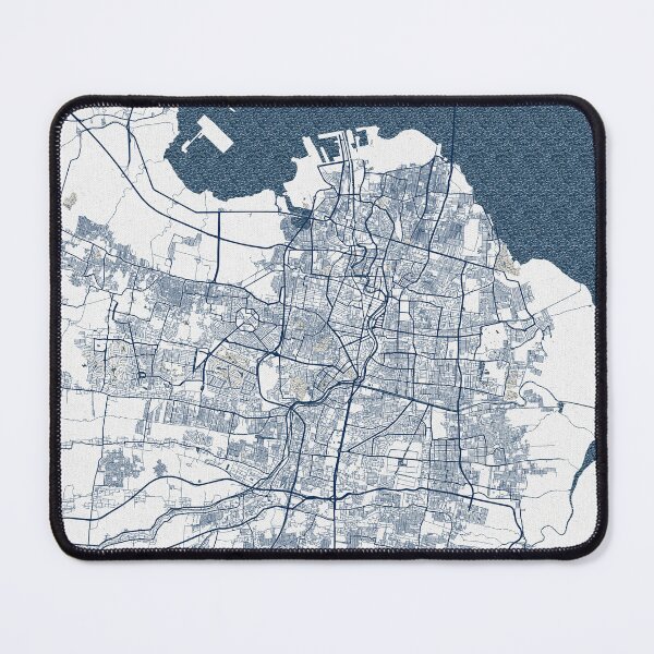 Item preview, Surabaya City Map of Indonesia - Coastal designed and sold by deMAP.