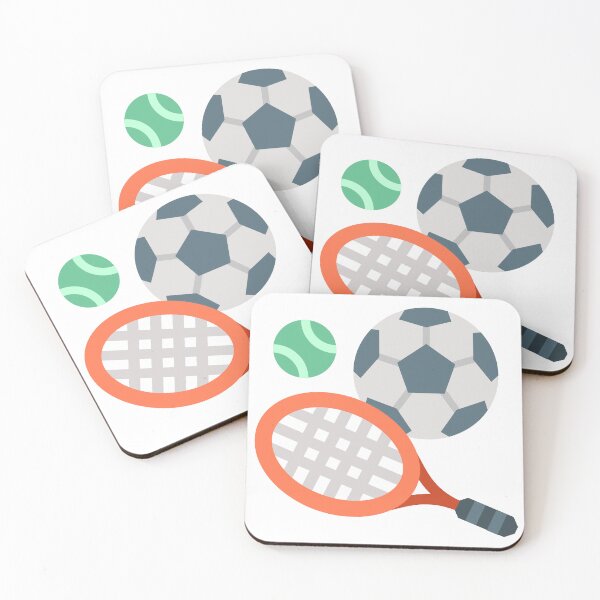 Item preview, Soccer Ball and Tennis Gear Illustration – Flat, Modern Design designed and sold by TeesHearts100.