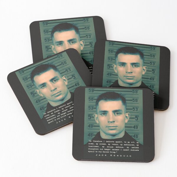 Item preview, Jack Kerouac quote: So therefore I dedicate myself, to my art, my sleep, my dreams, my labors, my suffrances, my loneliness, my unique madness... designed and sold by artbleed.