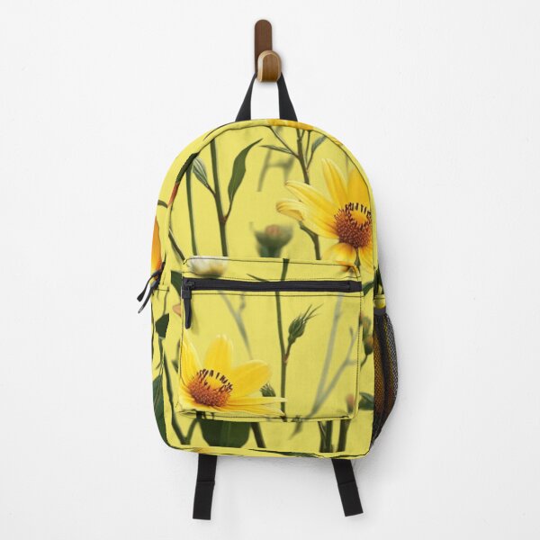 Item preview, Wildflowers and a Yellow Rose to the Right - Lemon Yellow Background #5009LY designed and sold by Wildflower Rose.