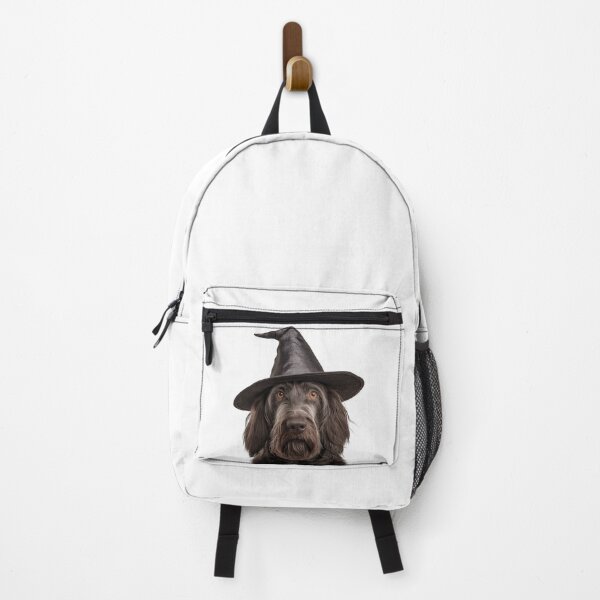 Item preview, Spinone Italiano dog Wearing Halloween Witch Hat designed and sold by LazyOwlStore.