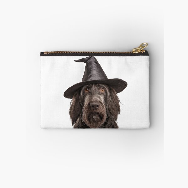 Item preview, Spinone Italiano dog Wearing Halloween Witch Hat designed and sold by LazyOwlStore.