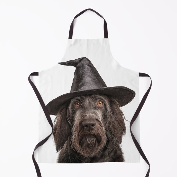Item preview, Spinone Italiano dog Wearing Halloween Witch Hat designed and sold by LazyOwlStore.