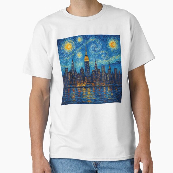 Item preview, Starry Night Over New York Skyline designed and sold by icedeath12.