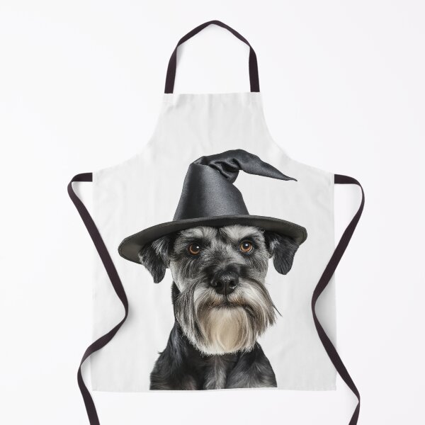 Artikelvorschau, Standard Schnauzer Hund trägt Halloween Hexenhut entworfen und verkauft von LazyOwlStore.