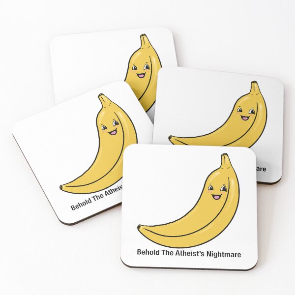 Item preview, Behold the Atheist’s Nightmare – Funny Banana Meme Art | Weird Absurd Humor Design designed and sold by graceirisart.