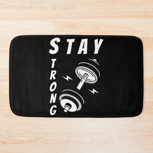 Item preview, Stay Strong Gym Motivation Dumbbell Design designed and sold by Karim-Karem.
