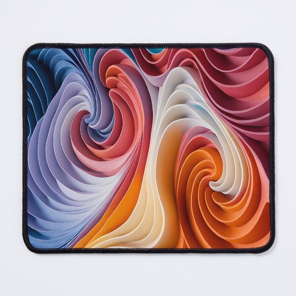 Item preview, Colorful Layered Paper Swirls designed and sold by Pixevol.