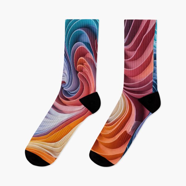 Item preview, Colorful Layered Paper Swirls designed and sold by Pixevol.