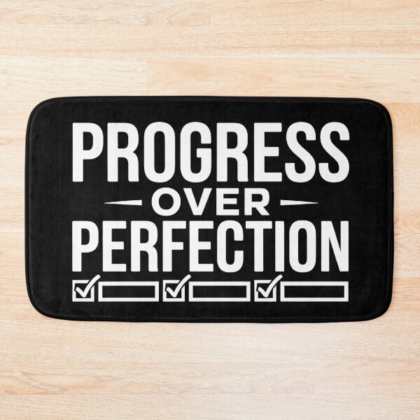 Item preview, Progress Over Perfection Motivational designed and sold by Evolved Ape.