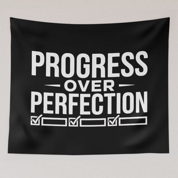 Item preview, Progress Over Perfection Motivational designed and sold by Evolved Ape.
