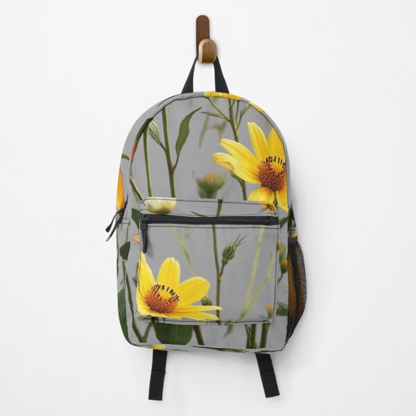 Item preview, Wildflowers and a Yellow Rose to the Right - Light Gray Background #5009LGY designed and sold by Wildflower Rose.