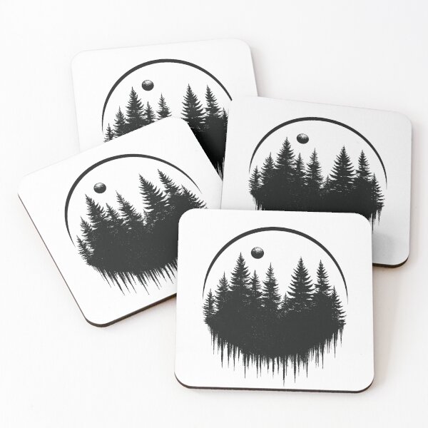 Item preview, Misty Pine Forest Reflection at Twilight designed and sold by RobotKiller128.