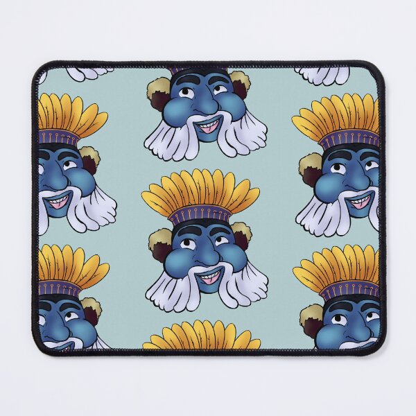 Item preview, Bes, Face (Blue) designed and sold by SandTrap Sorcery.