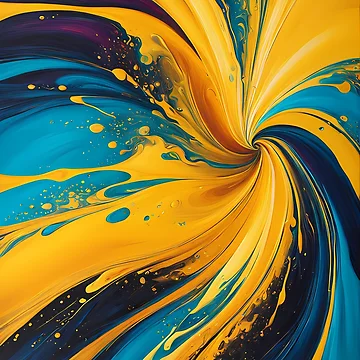 Artwork thumbnail, Abstract Color Vortex by Pixevol