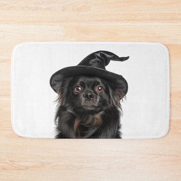 Item preview, Tibetan Spaniel dog Wearing Halloween Witch Hat designed and sold by LazyOwlStore.