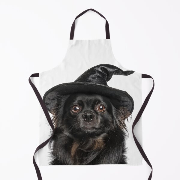Item preview, Tibetan Spaniel dog Wearing Halloween Witch Hat designed and sold by LazyOwlStore.