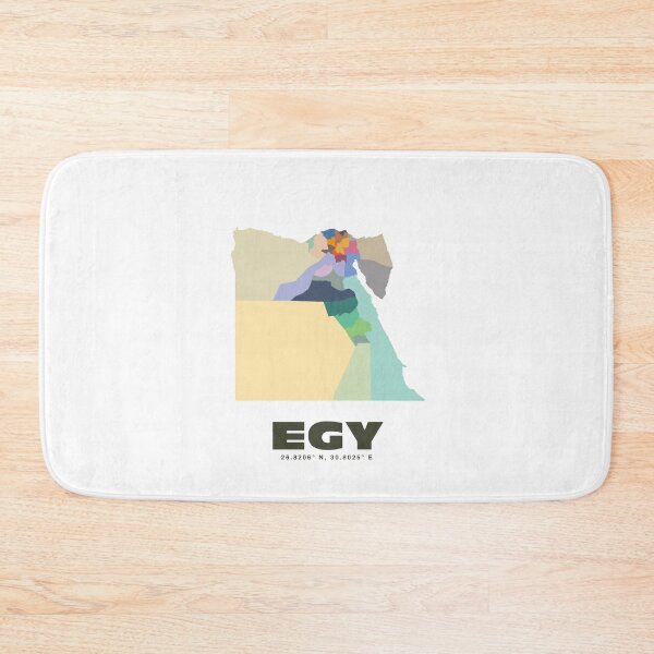 Item preview, Colorful Map of Egypt - Modern Egypt Map Design designed and sold by CartoPrints.