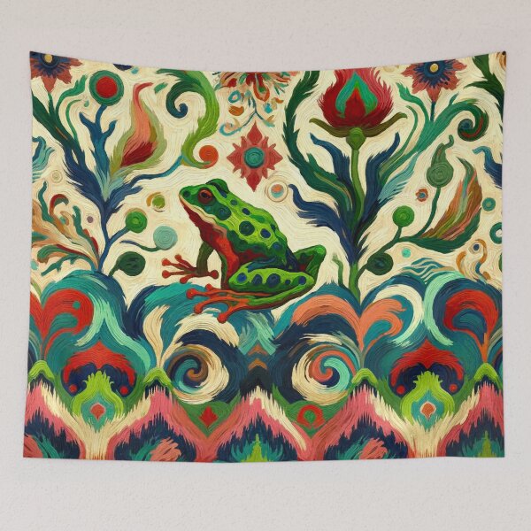 Item preview, Frog in Tapestry designed and sold by ViaARTfactory.