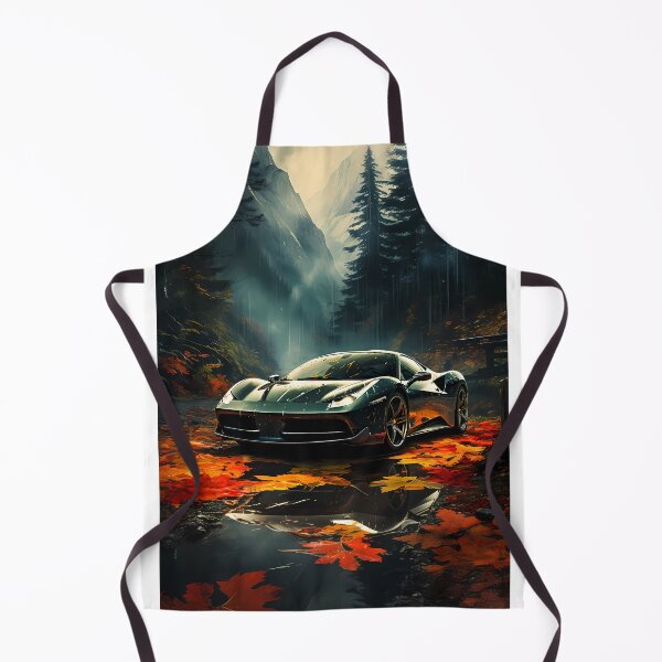 Item preview, Supercar Reflections On Leaf Covered Forest Road designed and sold by RevUpDesign.