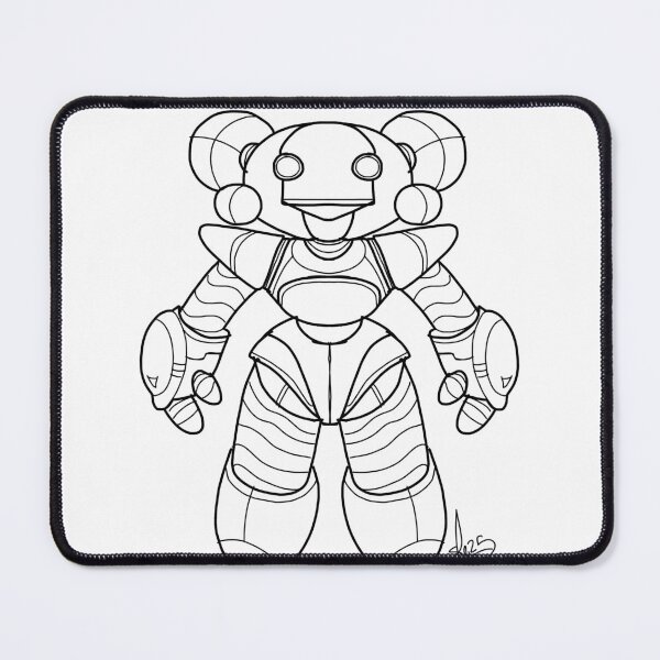Item preview, Girl robot design black lines designed and sold by Pittstop.