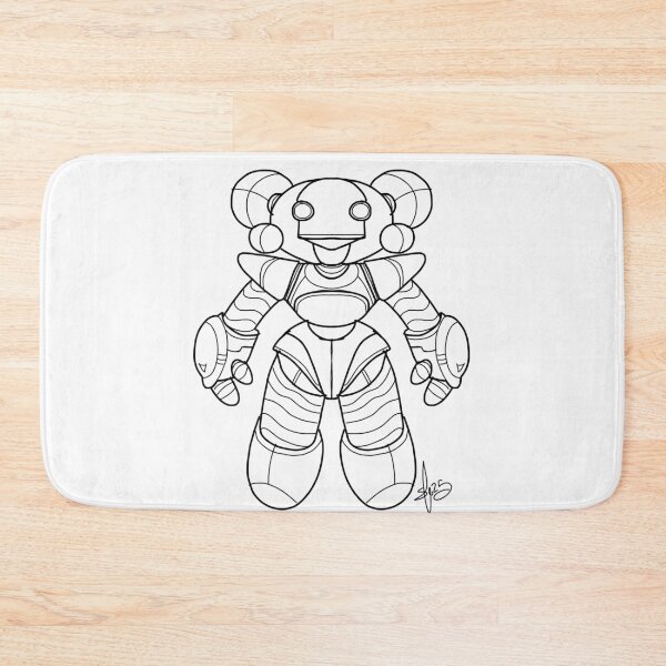 Item preview, Girl robot design black lines designed and sold by Pittstop.