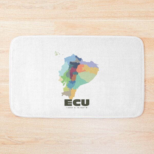 Item preview, Colorful Map of Ecuador - Modern Abstract Design designed and sold by CartoPrints.