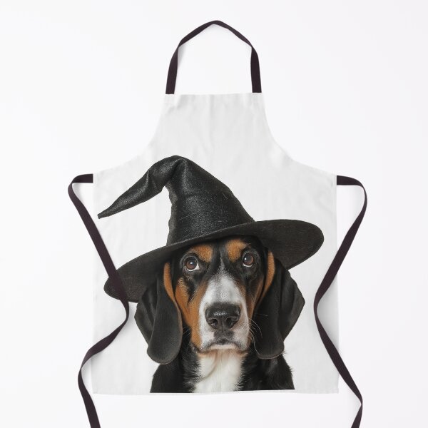 Item preview, Treeing Walker Coonhound dog Wearing Halloween Witch Hat designed and sold by LazyOwlStore.