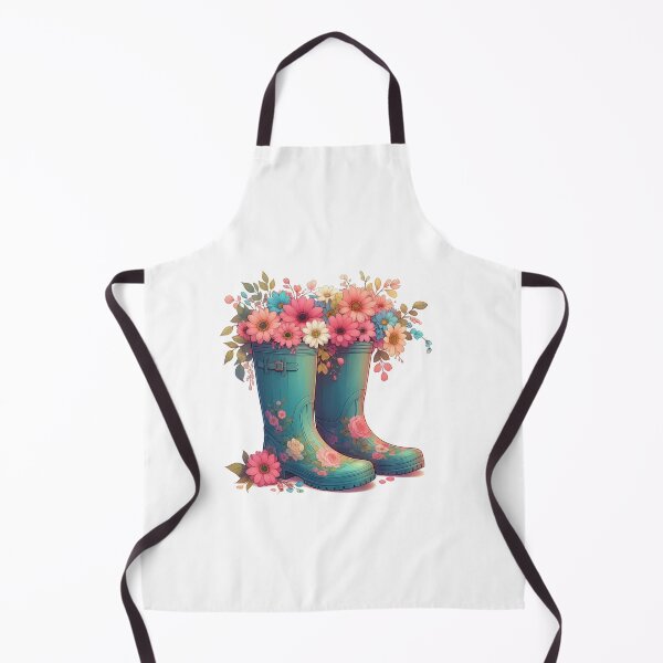 Item preview, Blooming cute flowers in a gumboots designed and sold by Kalpa.