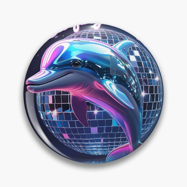 Item preview, Y2K hologram dolphin designed and sold by Zazeyy.