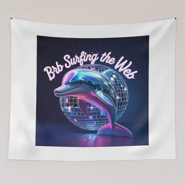 Item preview, Y2K hologram dolphin designed and sold by Zazeyy.