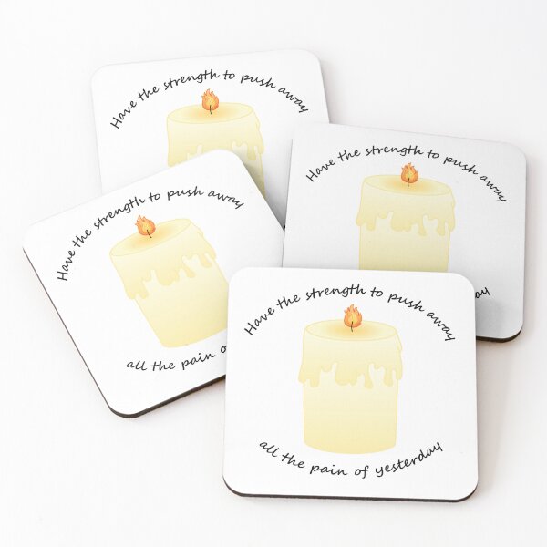 Item preview, Candle (All the Pain of Yesterday)(Black Text) designed and sold by libertyp1006.