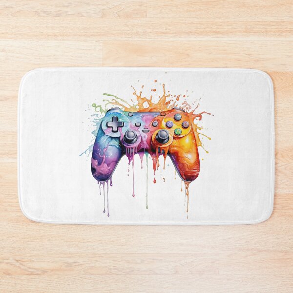 Item preview, Color Splash Gamer – Artistic controller with a color explosion design designed and sold by LevelUpDark.