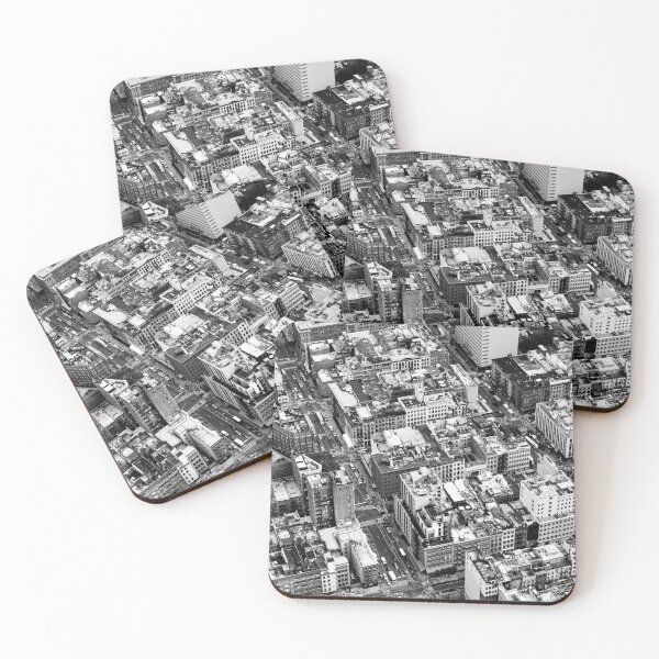 Item preview, Midtown Manhattan Aerial View in Black and White designed and sold by Aure50.
