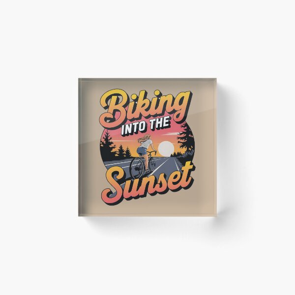 Item preview, Biking into the sunset - Im two tired - Dirt biking - Gravel biking - E biking - Beach biking - Biking summer designed and sold by JansenGS.