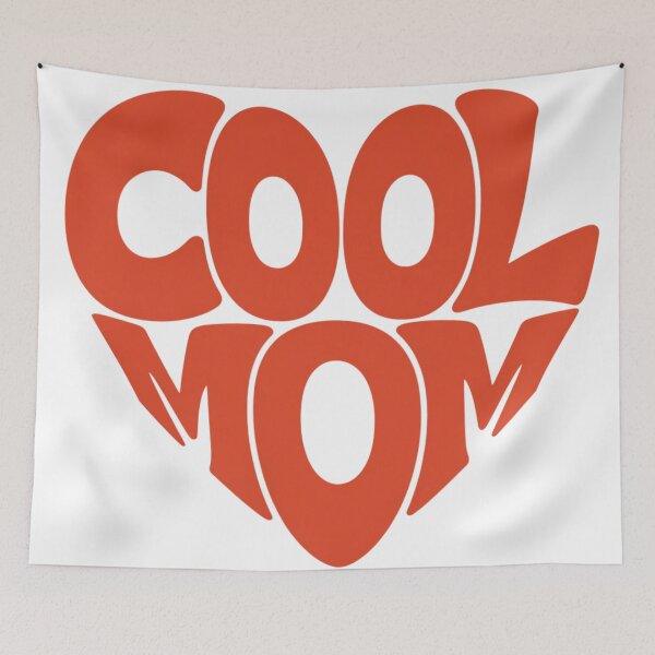 Item preview, Cute stylized heart with the inscription Cool Mom. designed and sold by SaraSumi.