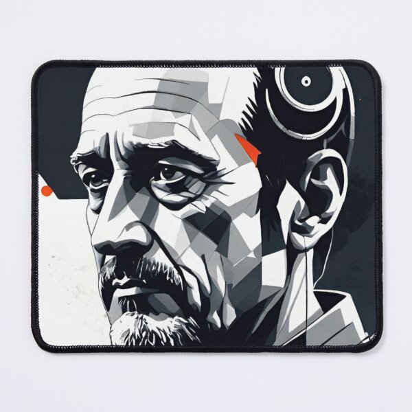 Item preview, man, biorobot, beautiful, portrait, designed and sold by DonnaBlankaArt.