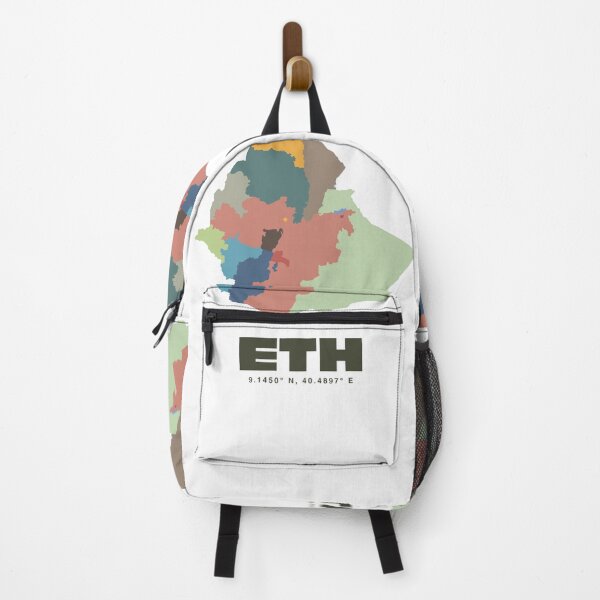 Item preview, Ethiopia Map Print - Colorful Region Map Print designed and sold by CartoPrints.