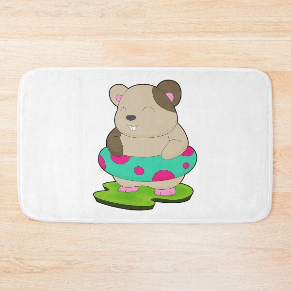 Item preview, Hamster Swimming Lifebuoy designed and sold by Snabdesign84.