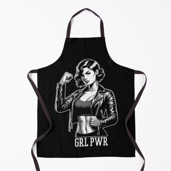 Item preview, Strong Woman GRL PWR Rockabilly Leather Jacket Gift designed and sold by Pineapple-Tree.