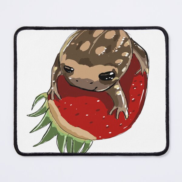 Item preview, African Rain frog on Strawberry 2025 xx designed and sold by MysticRacoon6.