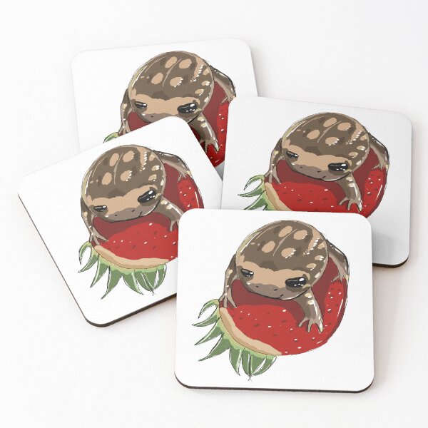 Item preview, African Rain frog on Strawberry 2025 xx designed and sold by MysticRacoon6.