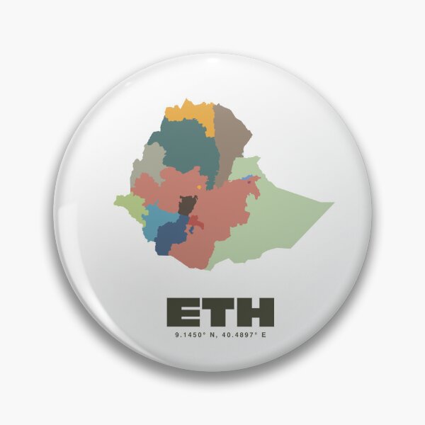 Item preview, Ethiopia Map Print - Colorful Region Map Print designed and sold by CartoPrints.