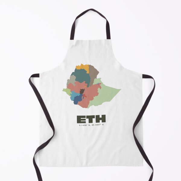 Item preview, Ethiopia Map Print - Colorful Region Map Print designed and sold by CartoPrints.