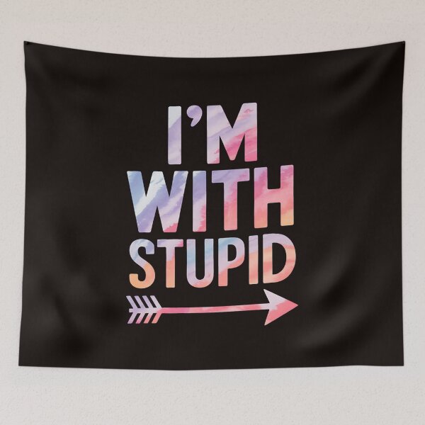 Item preview, I'm With Stupid Arrow Pointing Right Funny Sarcastic Jokes designed and sold by MAKOPOKOShop.