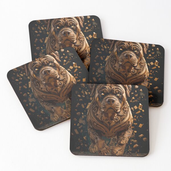 Item preview, Rottweiler de madera designed and sold by MountAshDesigns.
