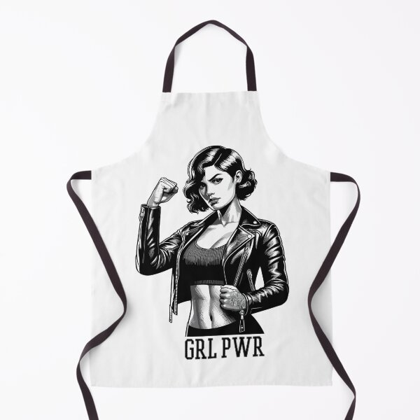 Item preview, Strong Woman GRL PWR Rockabilly Leather Jacket Gift designed and sold by Pineapple-Tree.