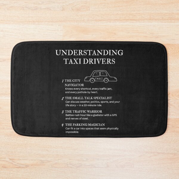 Item preview, Understanding Taxi Drivers – Funny Cab Life Humor – Black designed and sold by PsyFlow35.