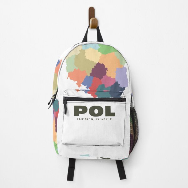 Item preview, Poland Map Print - Colorful Region Map Print designed and sold by CartoPrints.